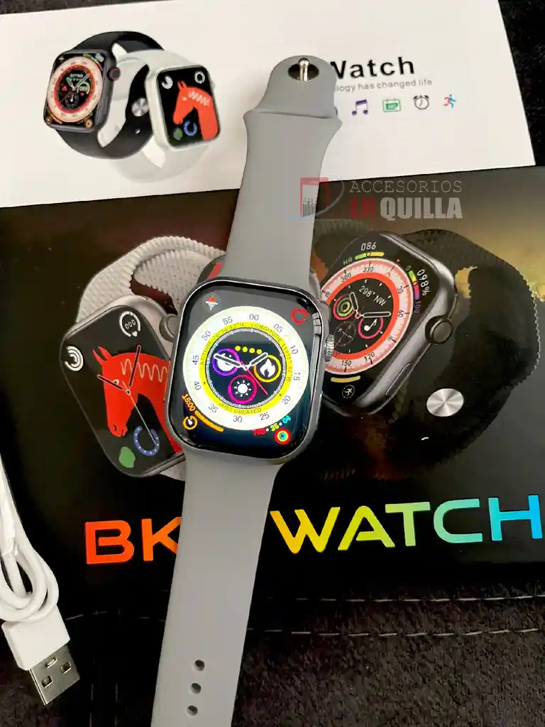 Reloj Inteligente Bk9 Watch | Plata-gris| Smartwatch