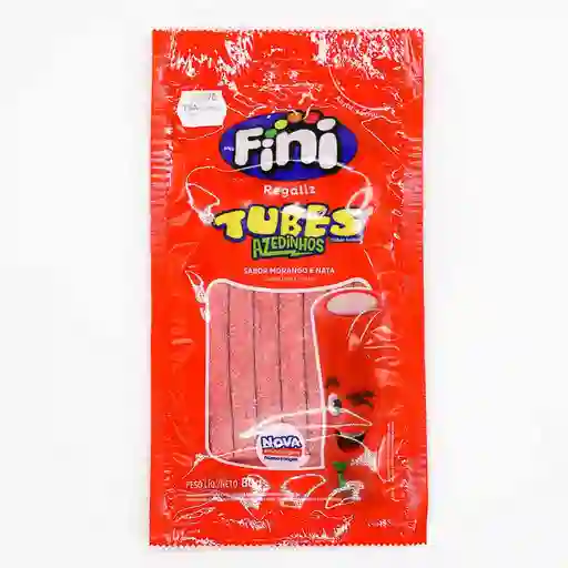 Gomas Fini Tubos 80gr Acido Fresa