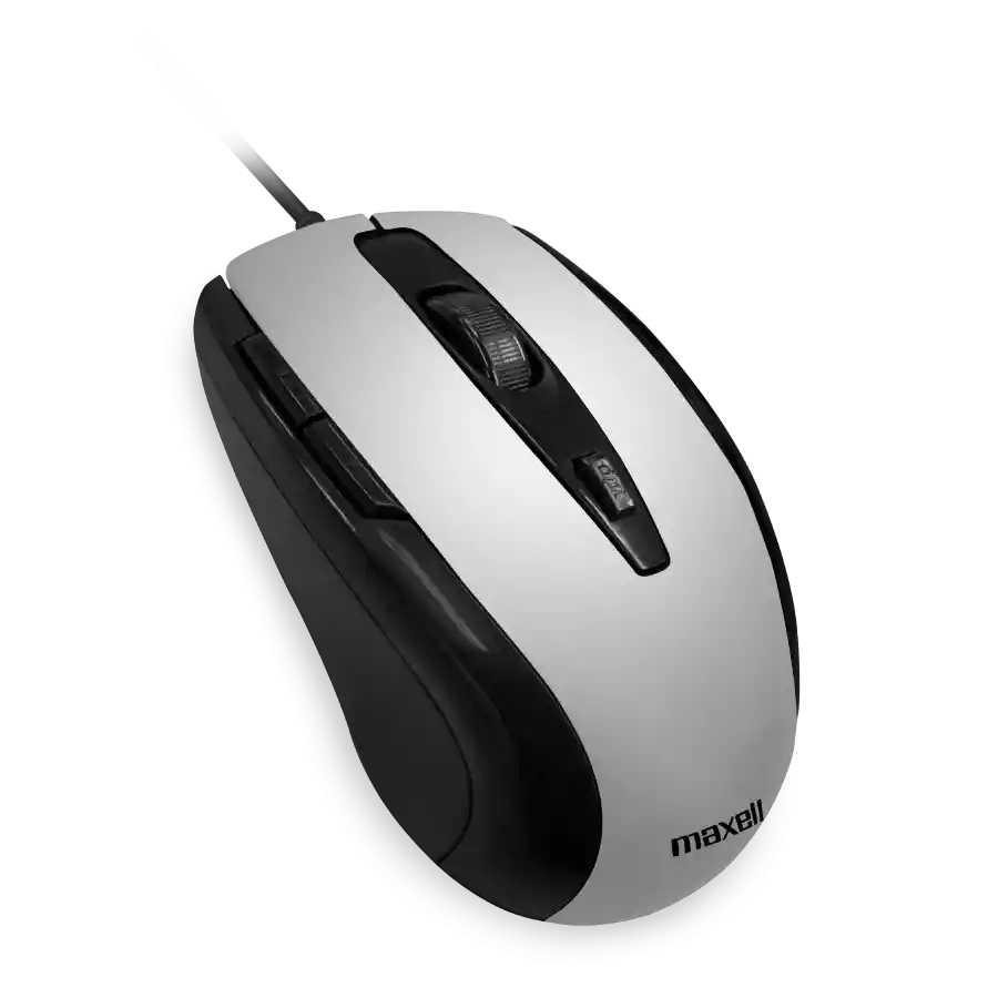 Maxell Mouse Mowr-105 Optical Five Button Silver