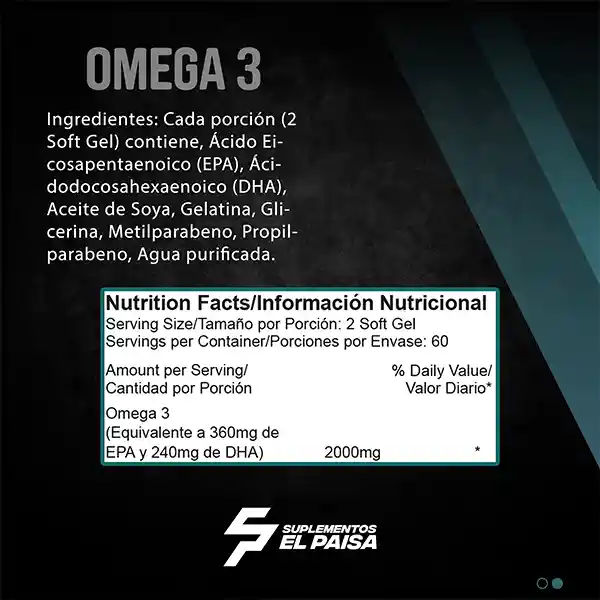 Omega 3 60 Servicios