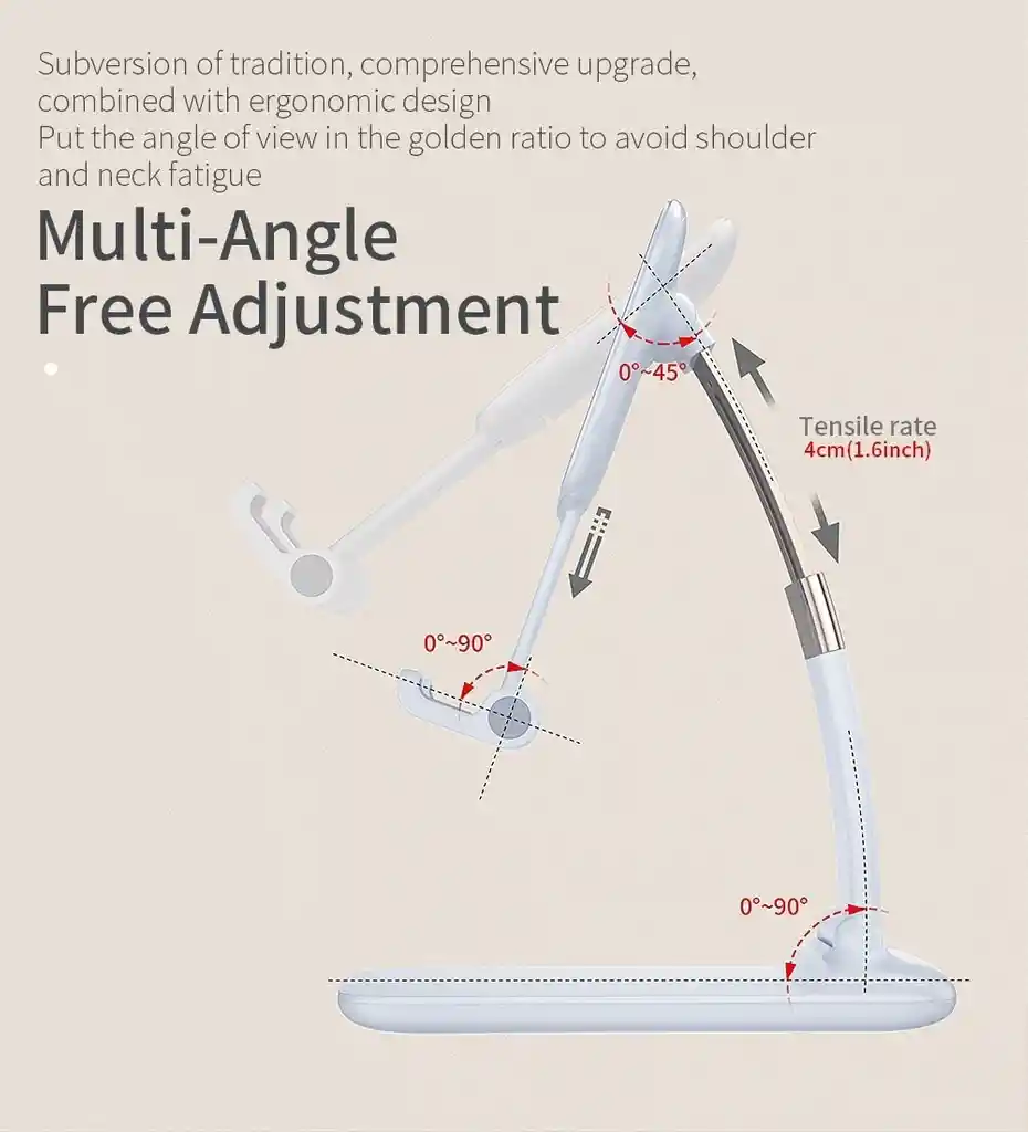 Soporte De Escritorio Plegable Para Celular Ángulo Ajustable