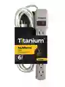 Multitoma 6 Salidas 5m Cable Con Proteccion Titanium
