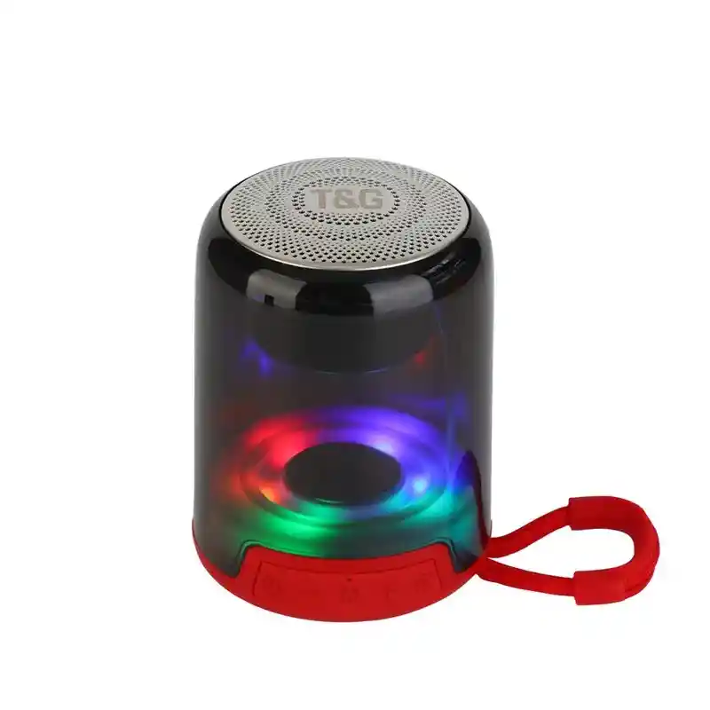 Mini Parlante Bluetooth Fm Tf Aux Recargable Led Rgb