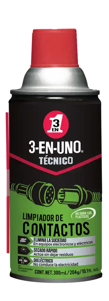 Limpiador De Contactos 3-en-uno® Técnico 300 Ml X4 Und