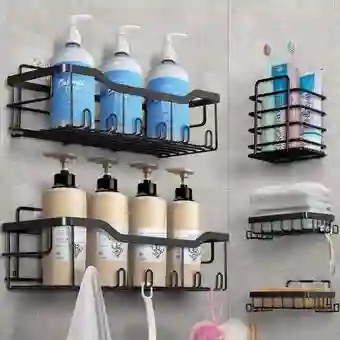 Organizador Repisa De Ducha-baño Adhesivo X5 Inoxidable