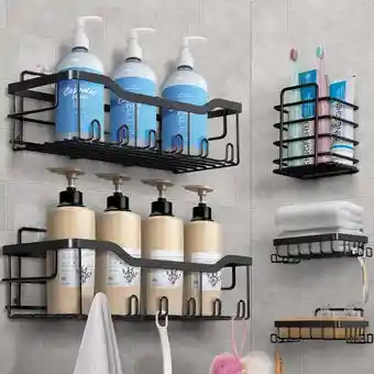 Organizador Repisa De Ducha-baño Adhesivo X5 Inoxidable