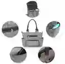 Bolso Pañalera Para Bebe Tamaño Grande Niño Y Niña Gris