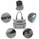 Bolso Pañalera Para Bebe Tamaño Grande Niño Y Niña Gris