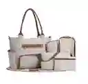 Bolso Pañalera Para Bebe Tamaño Grande Niño Y Niña Beige
