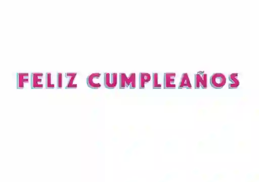 Aviso Letras De Cumpleaños Letrero Escarchado