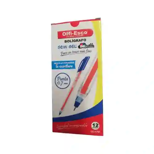 Boligrafo Oe-076 Semi Gel 0.7 *12 Azul