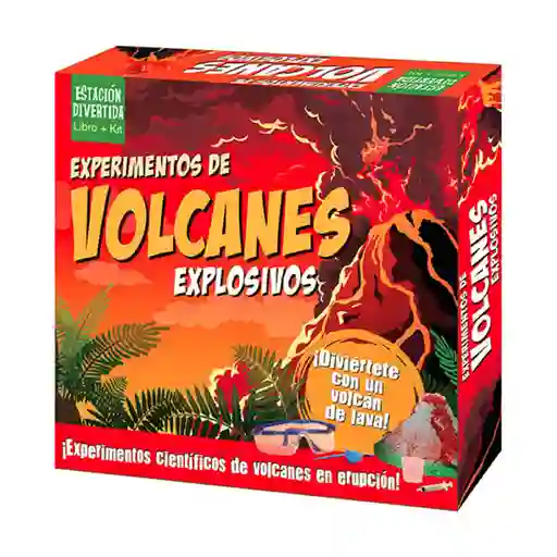 Libro + Kit Experimentos De Volcanes Explosivos Lexus