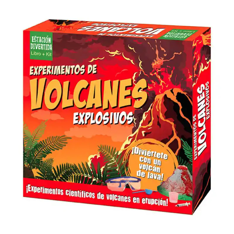 Libro + Kit Experimentos De Volcanes Explosivos Lexus