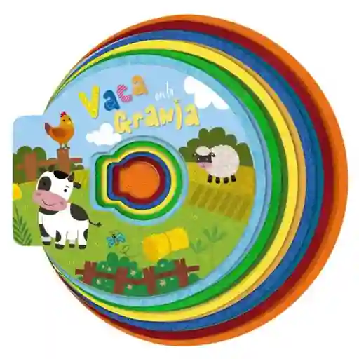 Libro De Fieltro Toca Siente Aprende Y Juega Vaca En La Granja Lexus