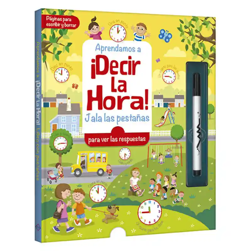 Libro Aprendamos A Decir La Hora , Escribe Y Borra Lexus