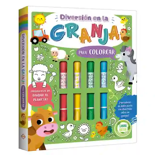 Libro Interactivo Para Colorear Diversion En La Granja Y 16 Crayones Lexus