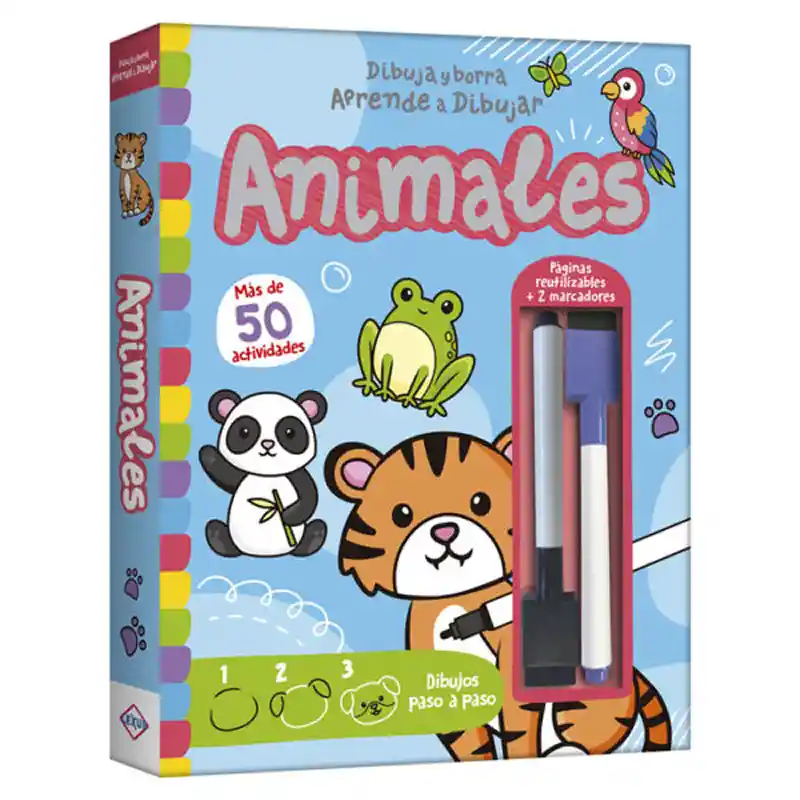Libro Coleccion Aprende A Dibujar Animales, Dibuja Y Borra Lexus