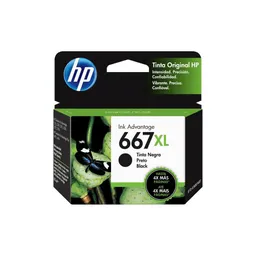 Cartucho De Tinta Hp 667xl Negro Original 3ym81al