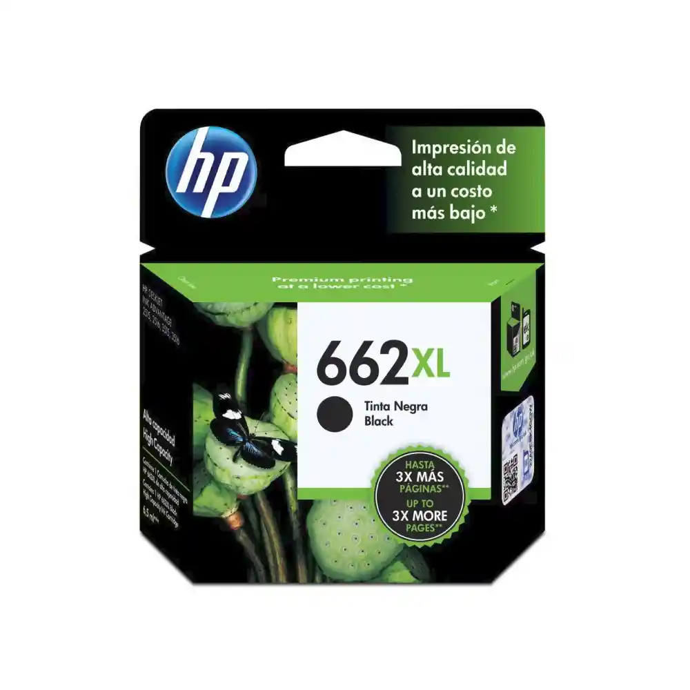 Cartucho De Tinta Hp 662xl Negro Original Cz105al