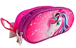 Cartuchera Escolar Niña Unicornio De 22cm