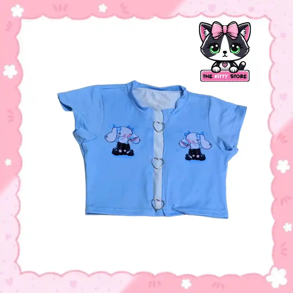 Croptop Corazón Cinnamoroll.