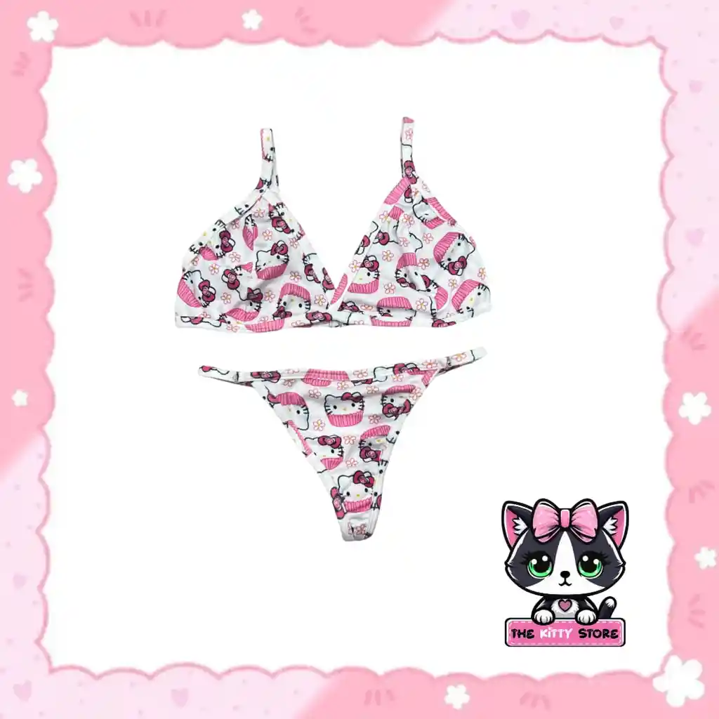 Set Kitty Cupcake Blanco.