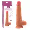Vibrador De Rotación Y Empuje Con Control Remoto Recargable 18cm Piel