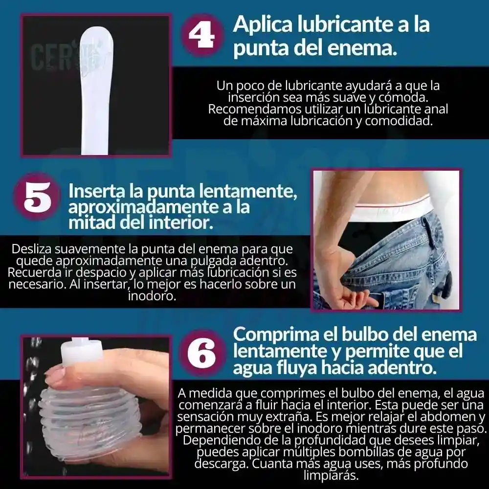 Enema Ducha Anal 200 Ml Lavado Rectal Vaginal Gran Capacidad Pera Limpieza Intima