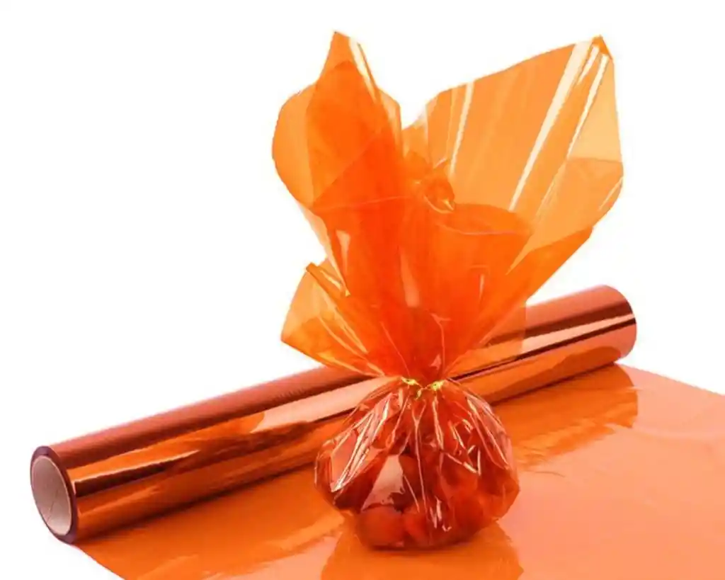 Papel Celofan Pliego Naranja