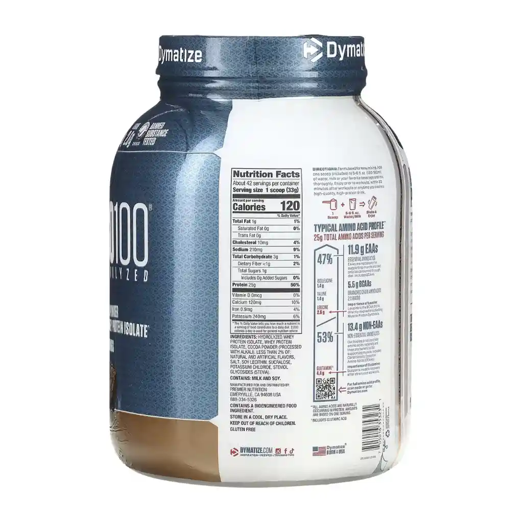 Iso 100 3lb - Dymatize - Brownie