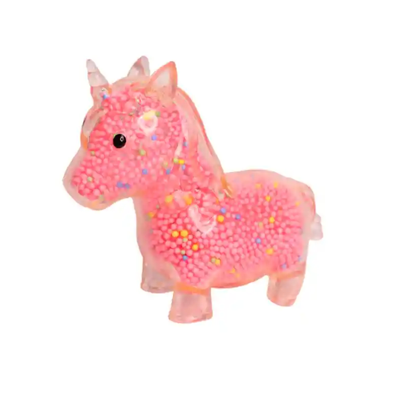 Squishy Juguete Anti Estrés Unicornio Pepas De Colores