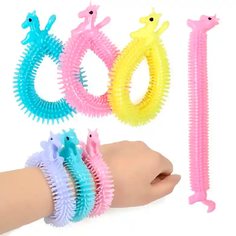 Manilla Squishy Anti Estrés Unicornio Elástico Multiusos X3