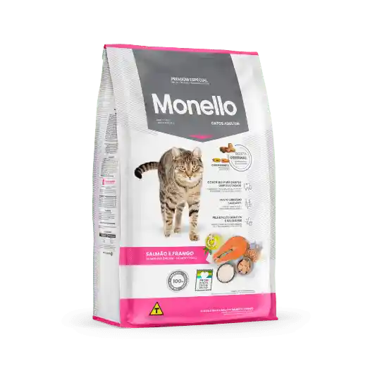 Monello Gato Adulto Pollo Y Salmon Monello Gato 7kg Monello Gatos