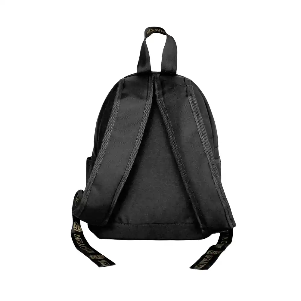 Morral Mochila Unisex Casual Mediano Karla Chacon Owen Negro