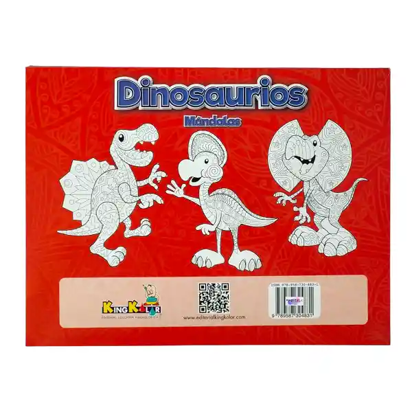 Libro Mándalas Para Colorear Dinosaurios Con Actividades