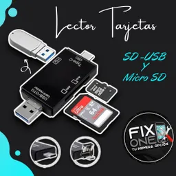 Lector Tarjetas Sd Usb Y Micro Sd Adaptador 3 En 1