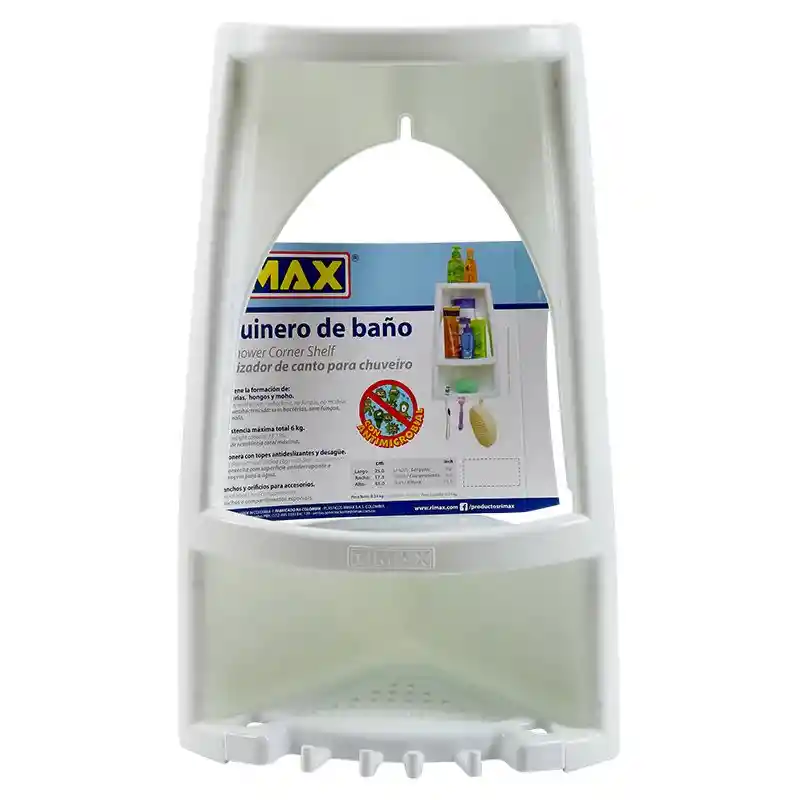 Champucera/ Esquinero Plástico De Baño/jabonera Rimax