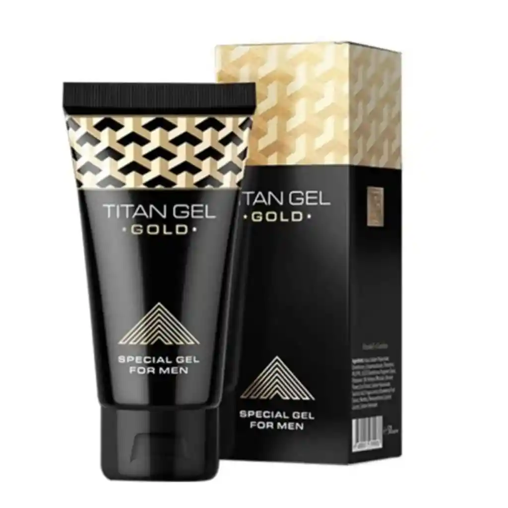 Gel Vasodilatador Para Agrandador Pene Titan Gel Dorado 50ml