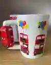 Mugs Taza Bus De Londres - Mugs En Ceramica