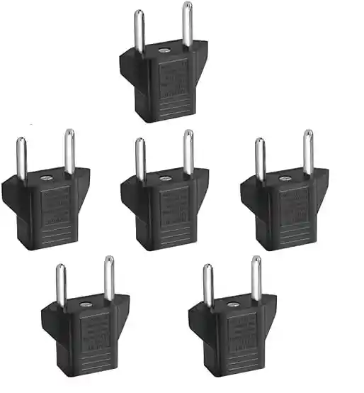 Adaptador Americano A Europeo X6 Pack Convertidor Enchufe Plug