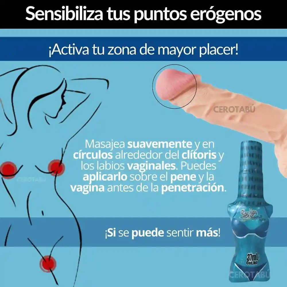 Lubricante Multiorgasmos Sensacion Fria Saborizado X 37ml