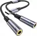 Cable Adaptador Usb Tipo C A 3.5 Mm 2 En 1 Jack Audifonos
