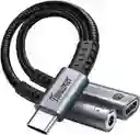 Cable Adaptador Usb Tipo C A 3.5 Mm Jack Audifonos + Usb C