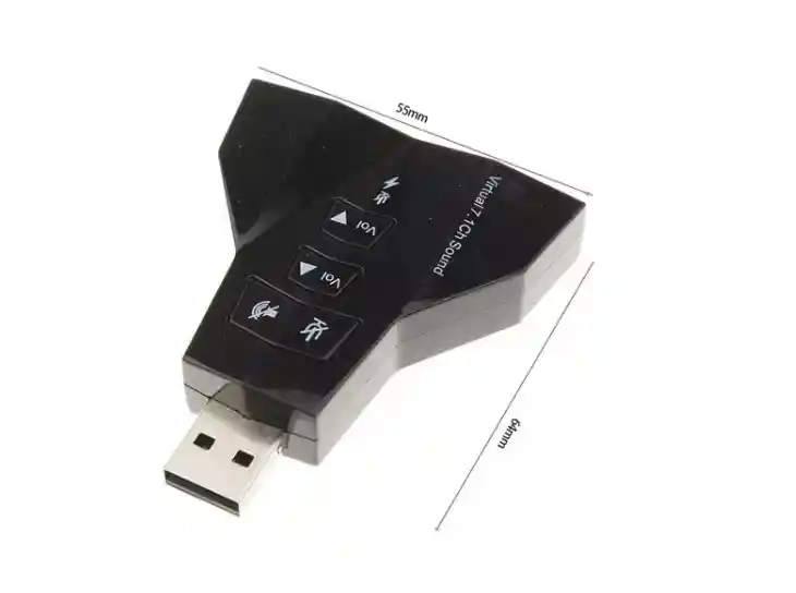 Tarjeta Doble Sonido Usb Control Volumen Microfono Karaoke