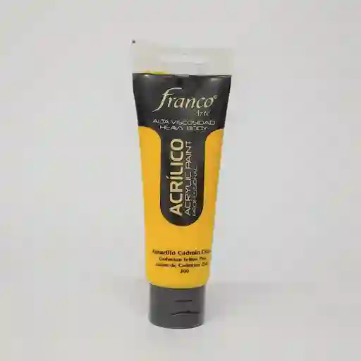 Acrilico Amarillo Cadmio Claro