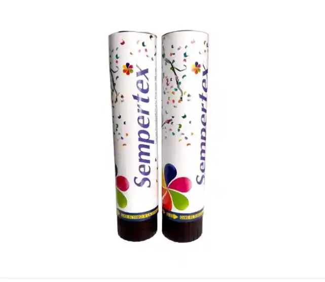 4x Cañones Confetti Fiesta Lanzador Serpentina Papel Feston