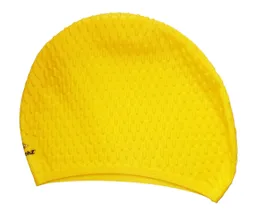 Gorro De Natación De Siliconada Fao719 Para Adulto Piscina - Amarillo