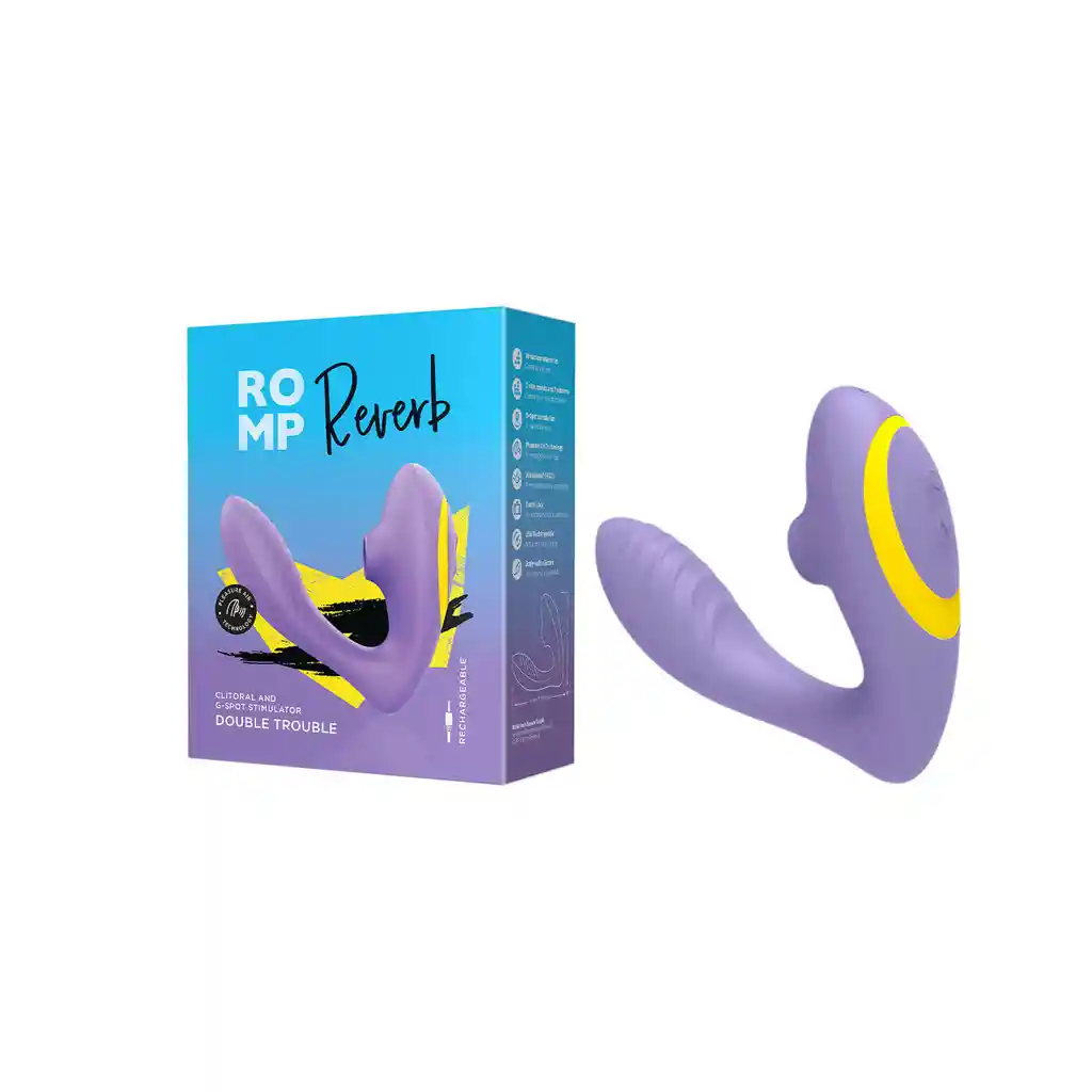 Succionador Y Vibrador Romp Reverb Lila