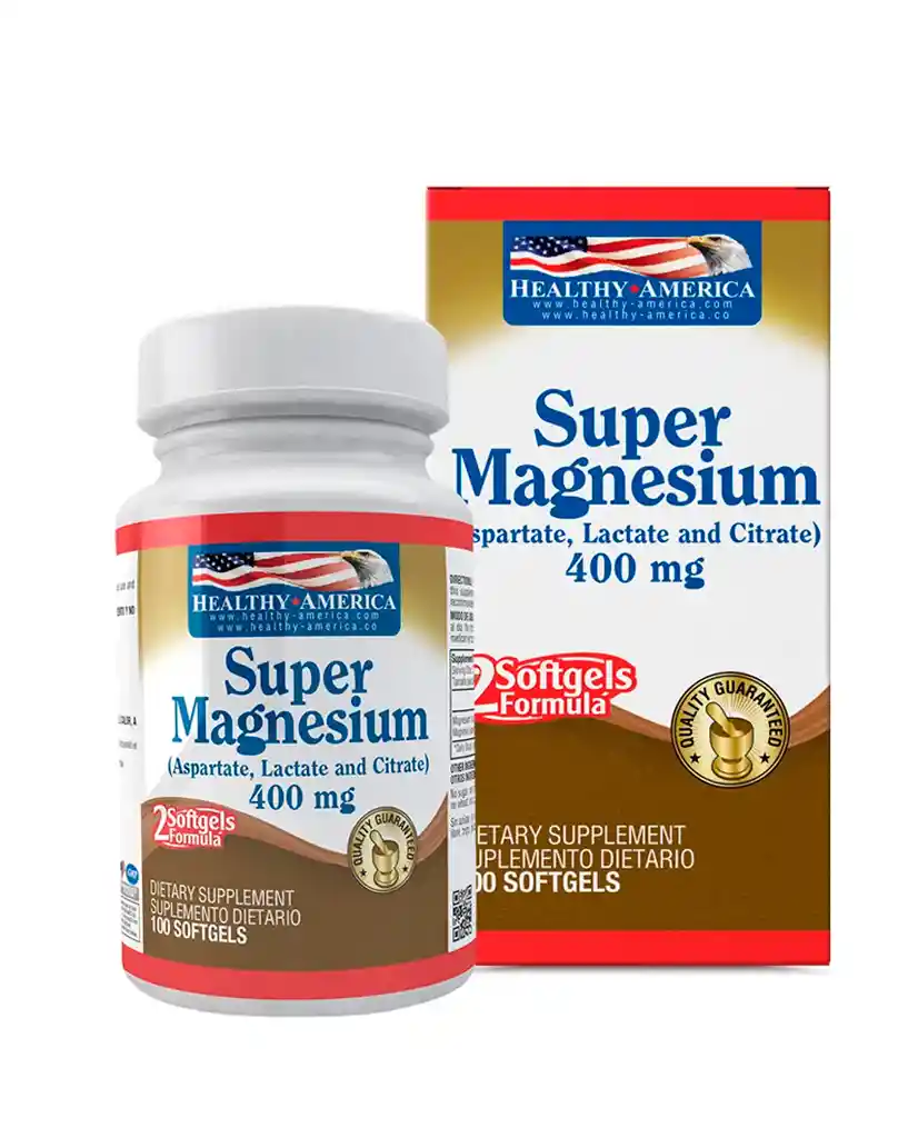 Super Magnesium Healthy America 400 Mg