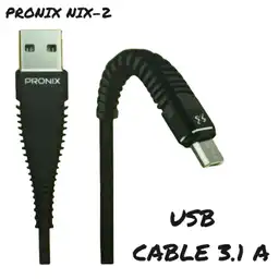 Cable Cargador Acordonado Pronix Nix-2 Usb Tipo C Carga Rápida 3.1 A